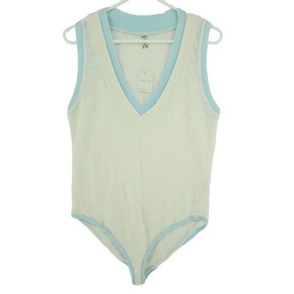 NWT Free People Intimately Cozy Girls Tank Bodysuit Ivory - Picture 5 of 10